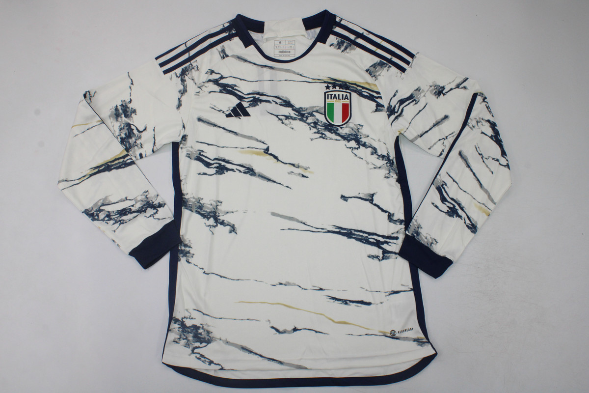 AAA Quality Italy 23/24 Away White Long Soccer Jersey